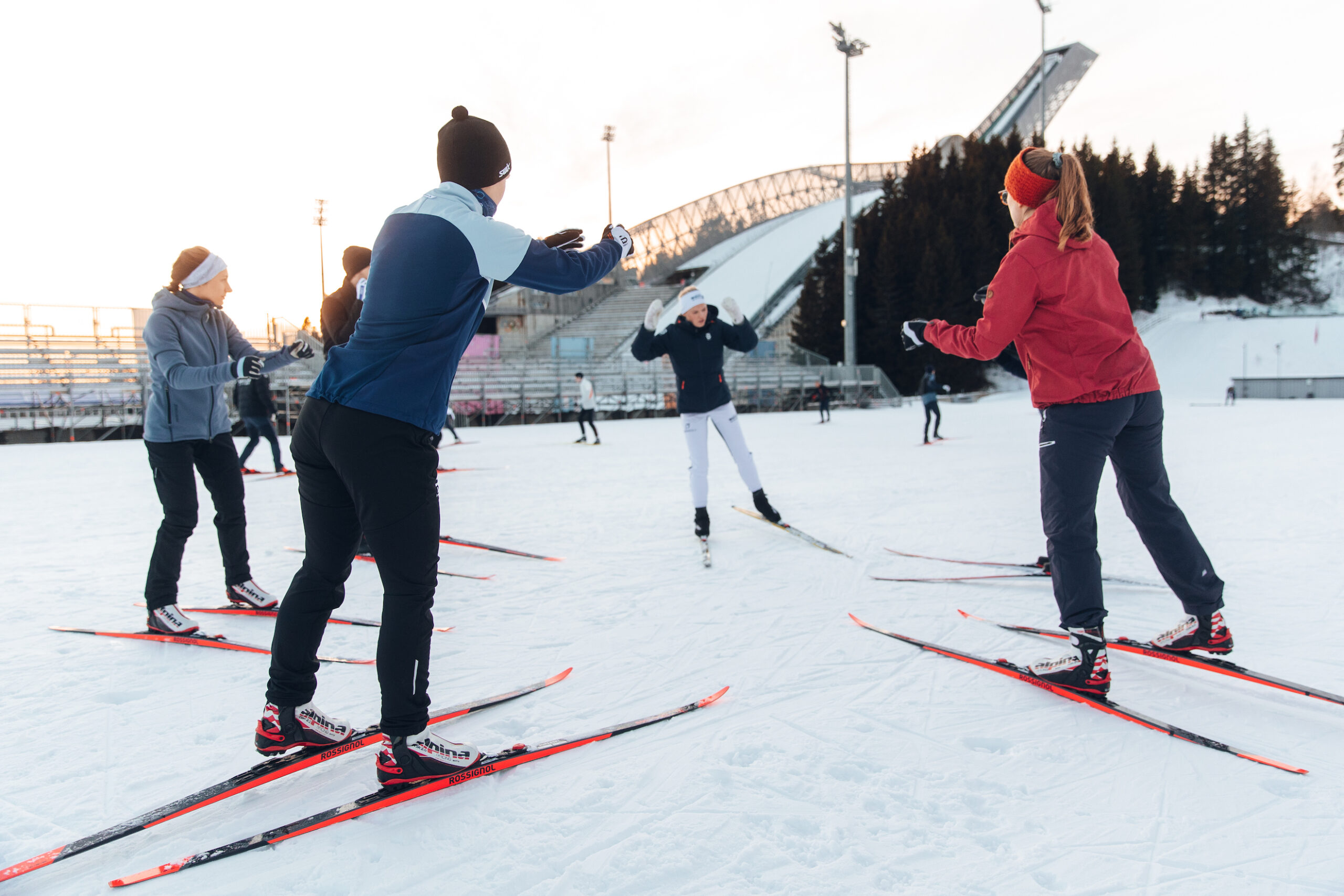 ski course with Bull Aktiv